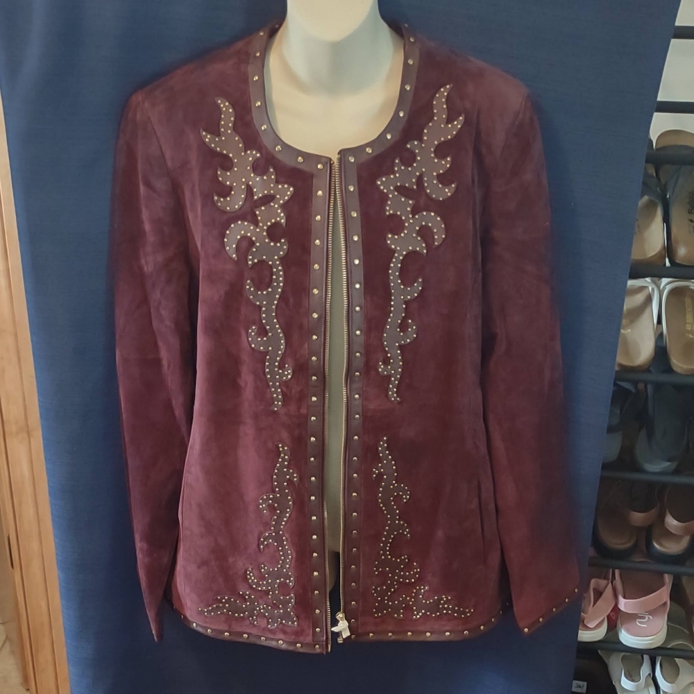 Linnea by louis de olio suede jacket